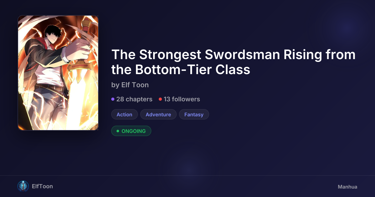 The Strongest Swordsman Rising from the Bottom-Tier Class | Elf Toon